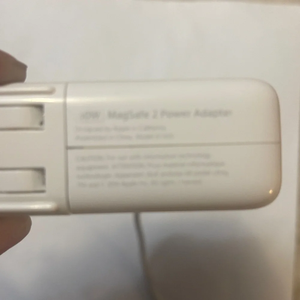 Apple White Power Adapter with Apple Logo 2014 A 1435 White Untested Electronic